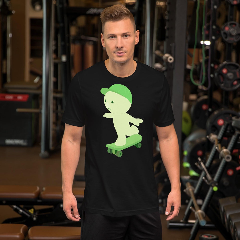 Cute Smiski Inspired Kawaii T-Shirt – Glow in the Dark Funny Character Tee