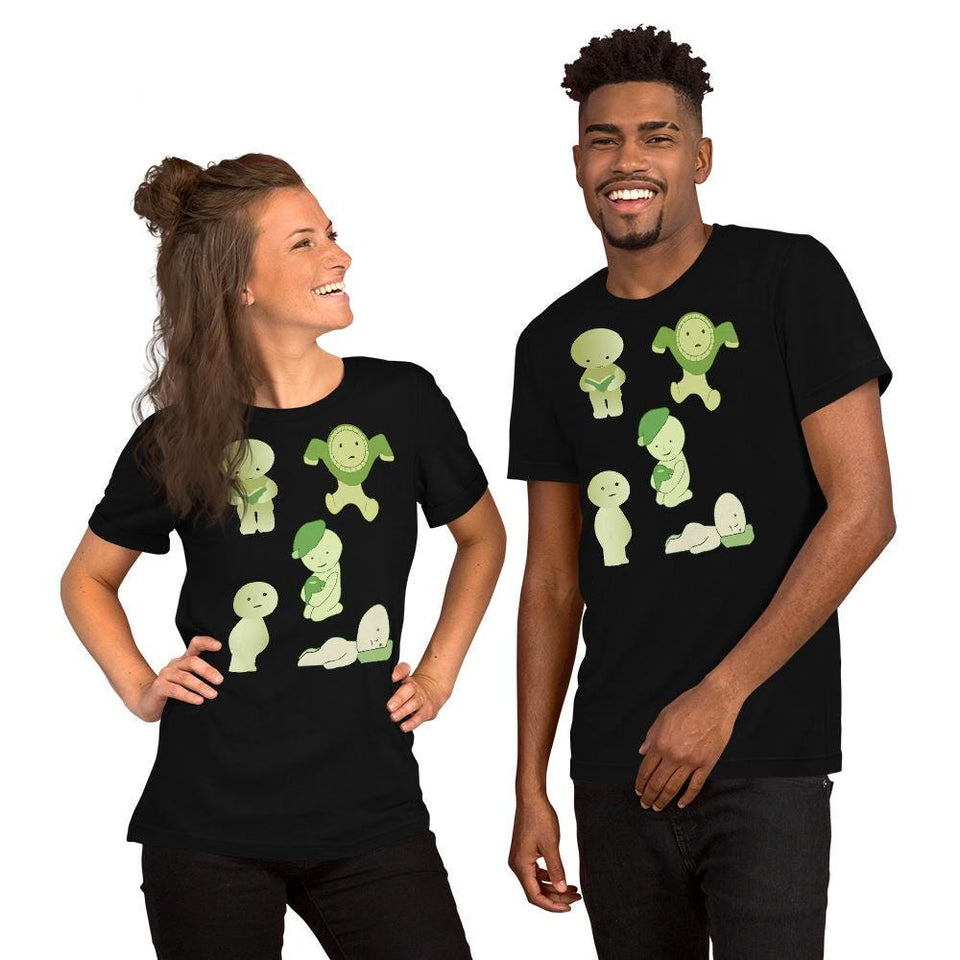 Cute Smiski Inspired Kawaii T-Shirt – Glow in the Dark Funny Character Tee