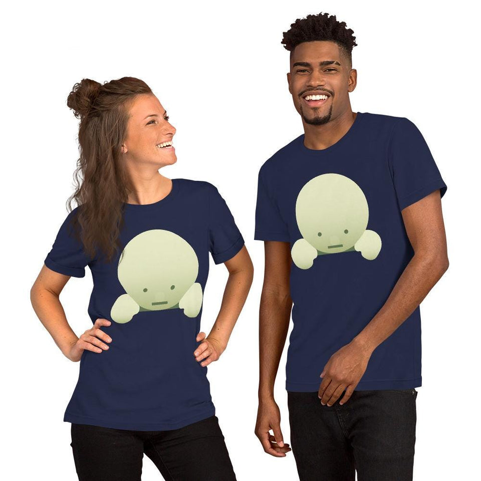 Cute Smiski Inspired Kawaii T-Shirt – Glow in the Dark Funny Character Tee