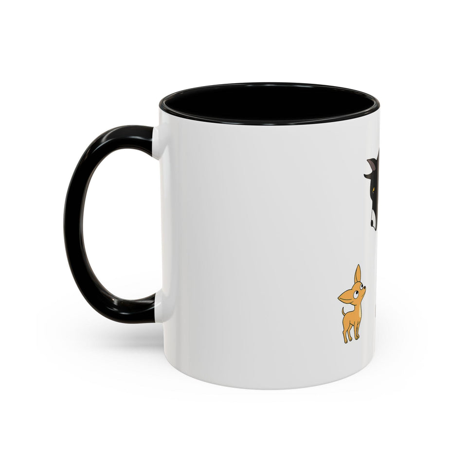 Whimsical Animal Design Coffee Mug | Fun Dog Lover Gift