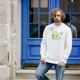 Smiski Green Character Graphic Tee, Kawaii Oversized Streetwear Top