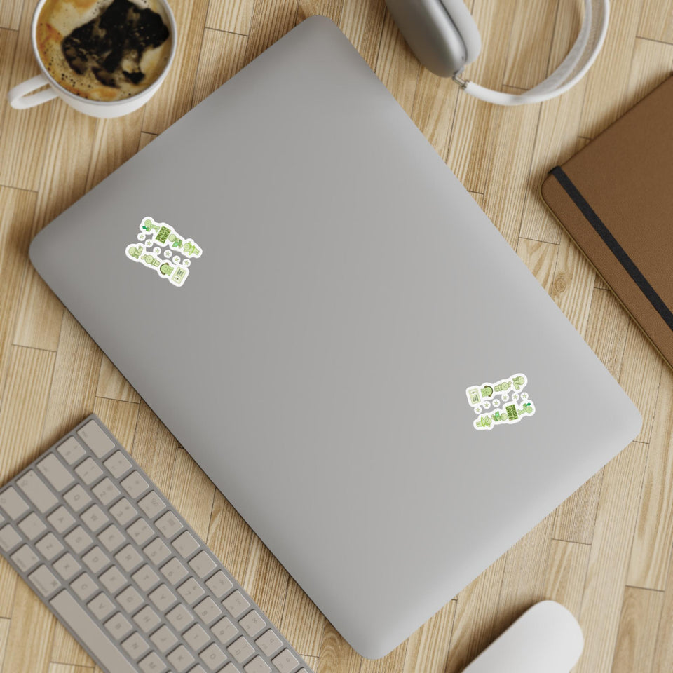 smiski Kawaii Blue Character Sticker Sheet