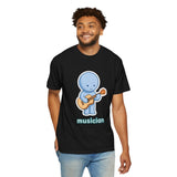 Smiski Musician T-Shirt, Guitar Player Graphic Tee, Kawaii Music Lover Shirt