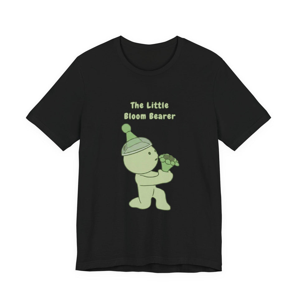 Smiski Little Bloom Bearer T-Shirt, Graphic Tee, Kawaii Cartoon Shirt, Minimal Soft Style Tee
