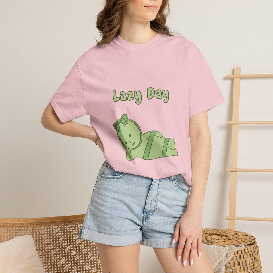 Smiski Lazy day T-Shirt, Graphic Tee, Kawaii Cartoon Shirt, Gift