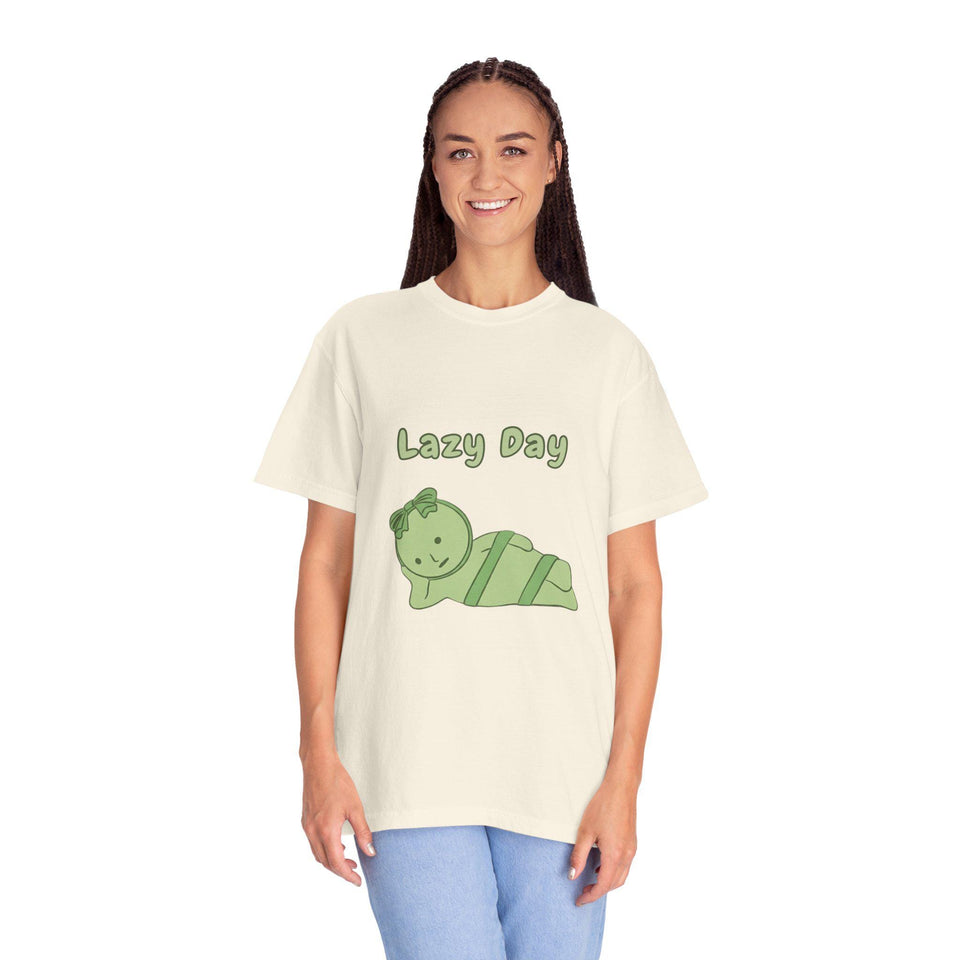 Smiski Lazy day T-Shirt, Graphic Tee, Kawaii Cartoon Shirt, Gift
