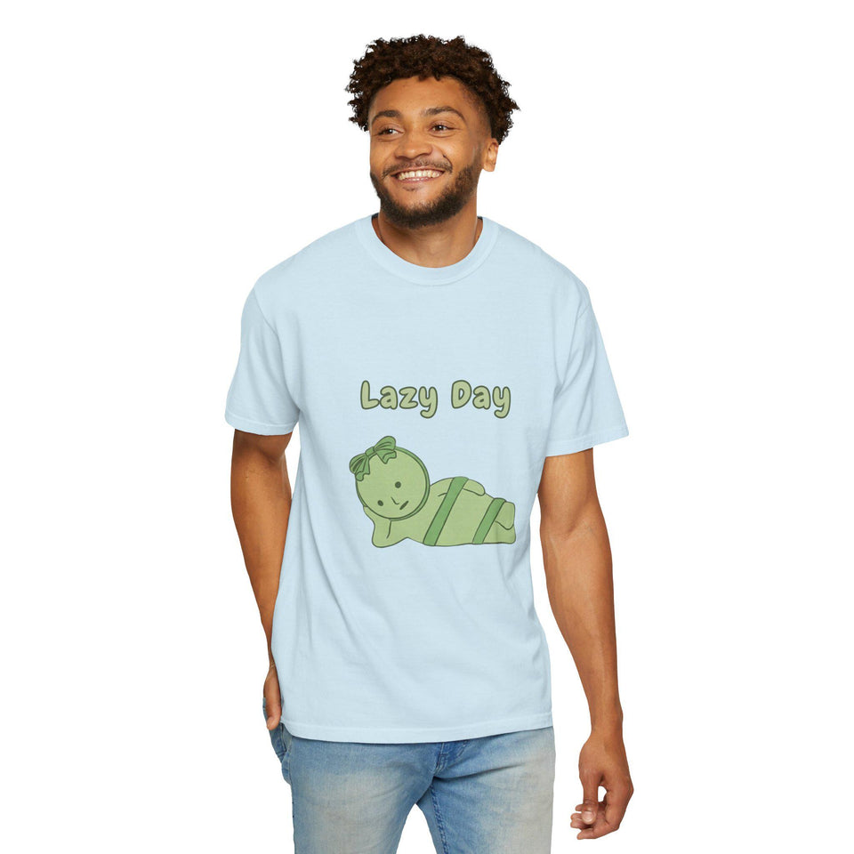 Smiski Lazy day T-Shirt, Graphic Tee, Kawaii Cartoon Shirt, Gift