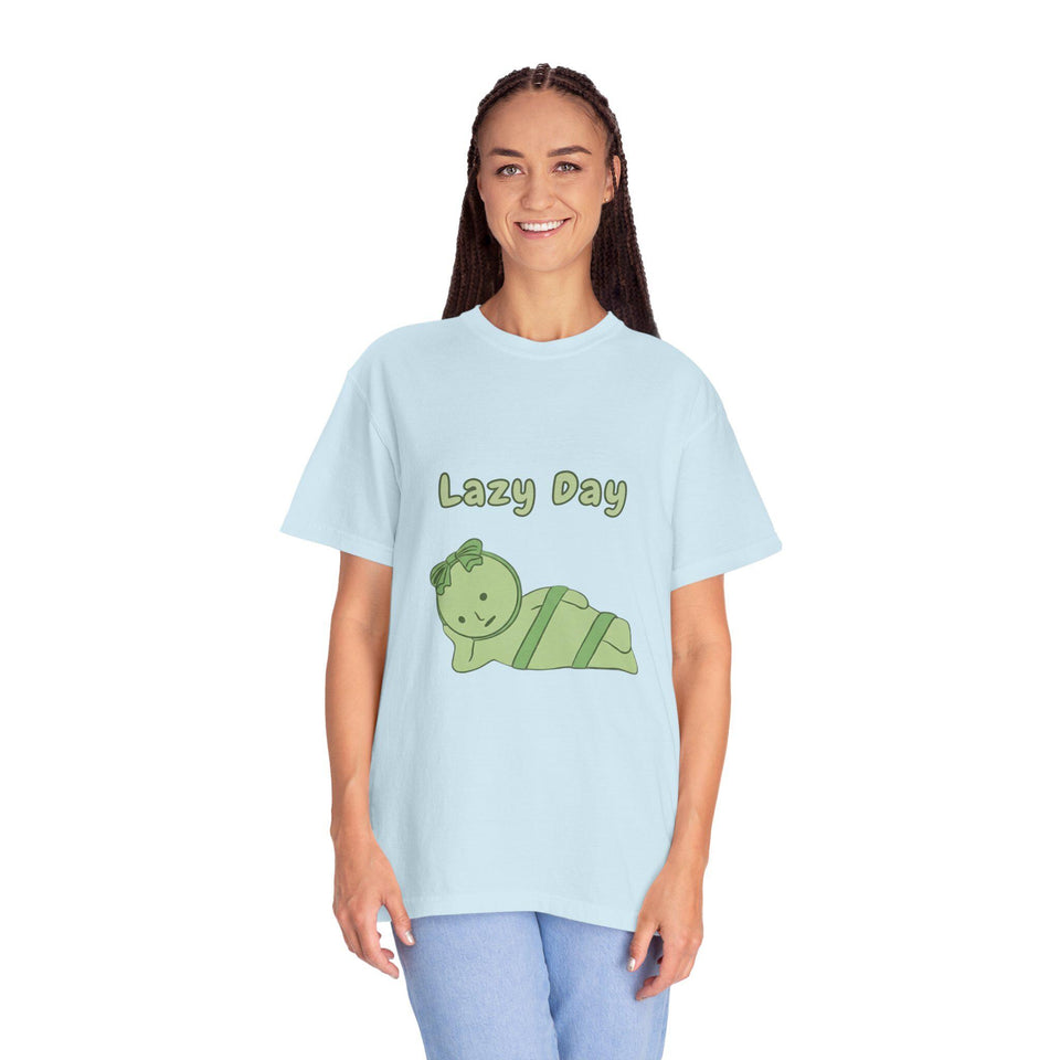 Smiski Lazy day T-Shirt, Graphic Tee, Kawaii Cartoon Shirt, Gift