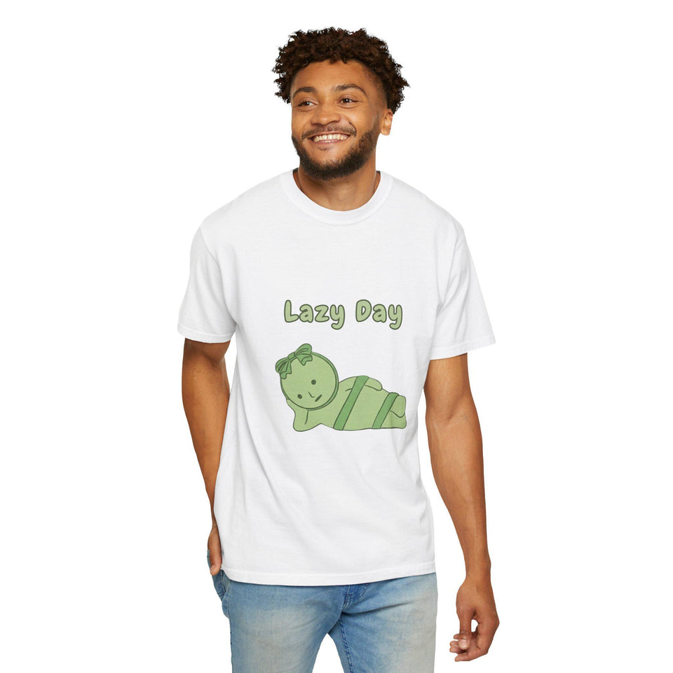 Smiski Lazy day T-Shirt, Graphic Tee, Kawaii Cartoon Shirt, Gift