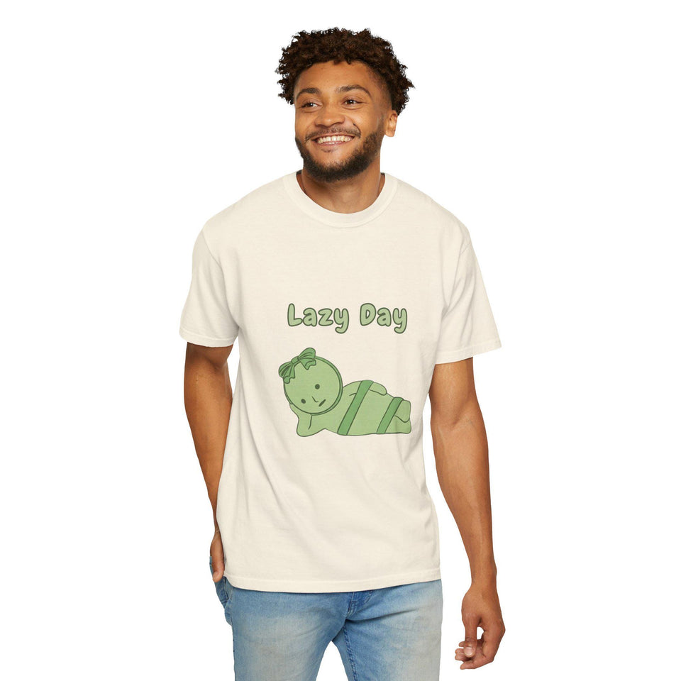 Smiski Lazy day T-Shirt, Graphic Tee, Kawaii Cartoon Shirt, Gift