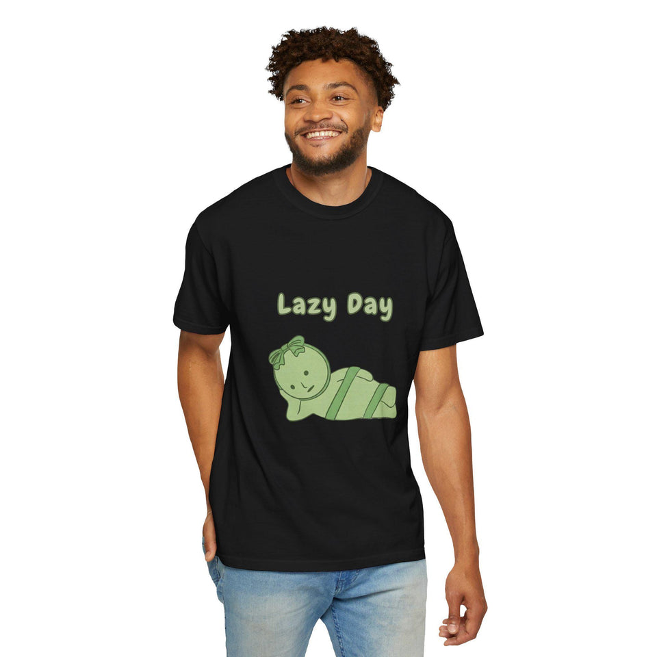 Smiski Lazy day T-Shirt, Graphic Tee, Kawaii Cartoon Shirt, Gift