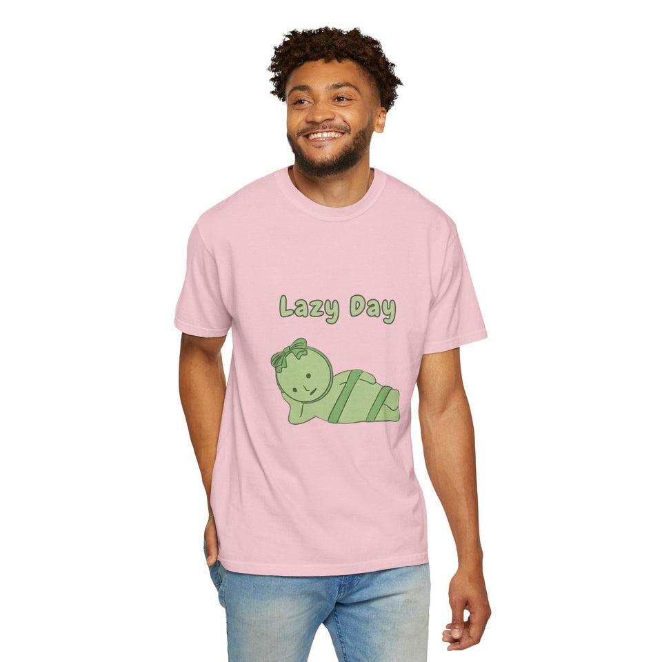 Smiski Lazy day T-Shirt, Graphic Tee, Kawaii Cartoon Shirt, Gift