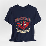 Faith & Freedom Patriotic T-Shirt | faith-based July 4th, vintage Americana