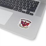 Faith & Freedom Kiss-Cut Sticker | Patriotic, Faith-Based July 4th Retro Americana