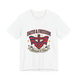 Faith & Freedom Patriotic T-Shirt | faith-based July 4th, vintage Americana